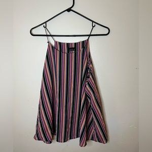 Zenobia neon striped tank crop top